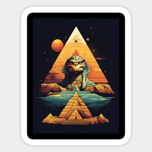 Pyramid Gods Sticker